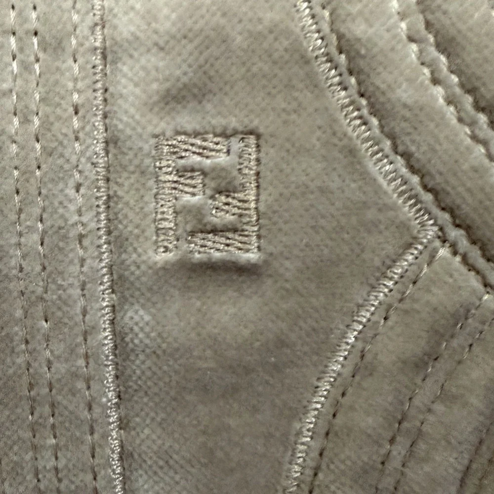 Fendi Velvet Cream Accent pair of Pillows